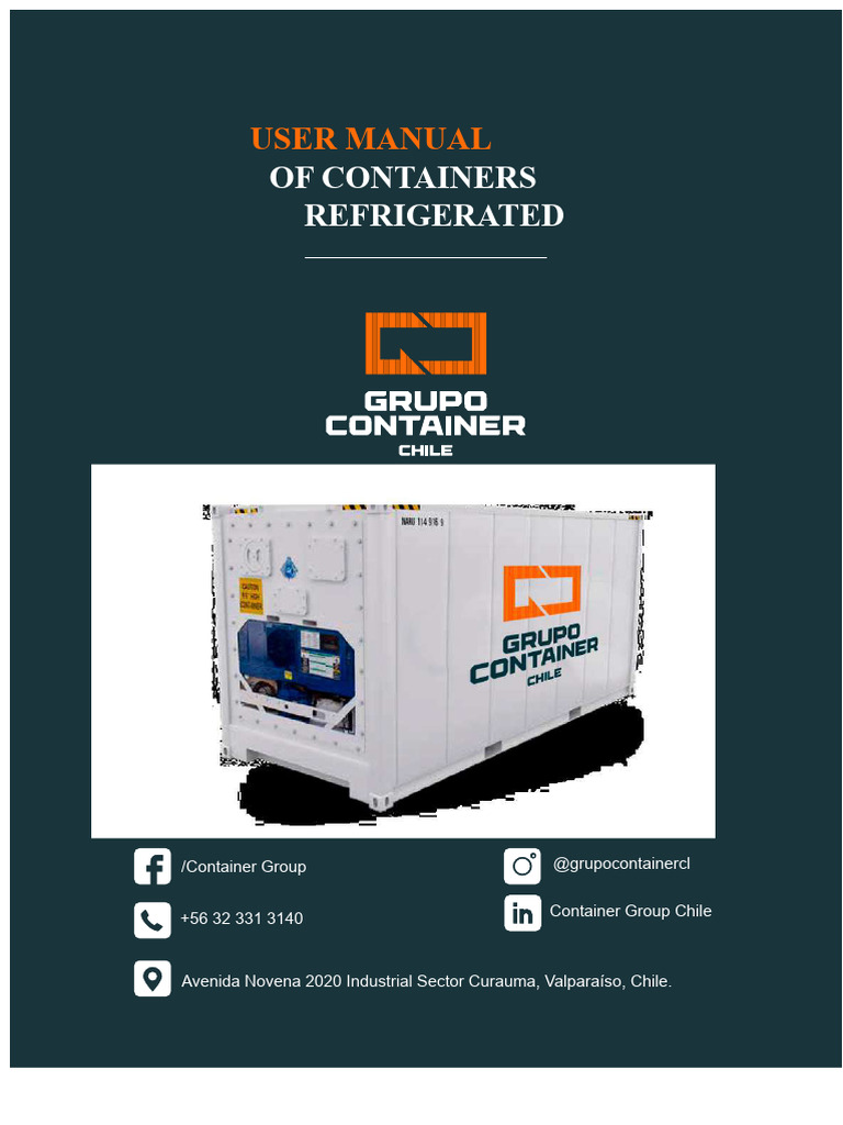 Refrigerated Container User Manual | PDF | Refrigeration | Humidity