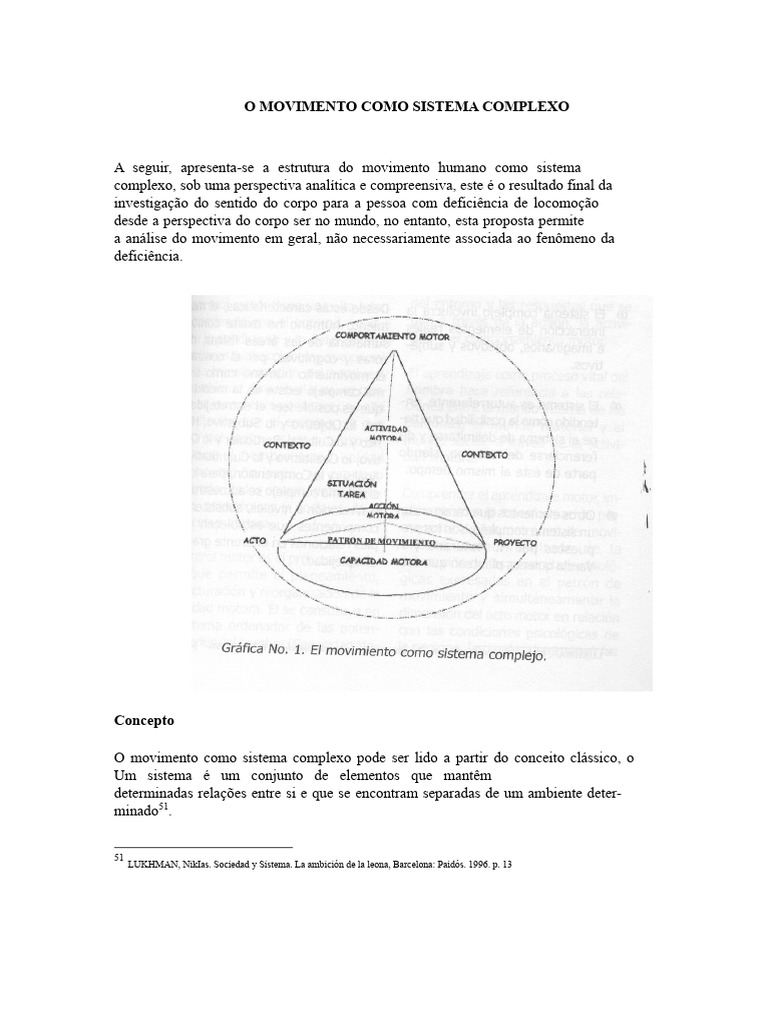 O movimento como sistema complexo | PDF | Aprendizado | Tempo