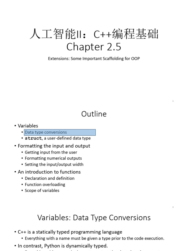 Cpp Chapter2.5-Extensions 1009 | PDF | C++ | Data Type