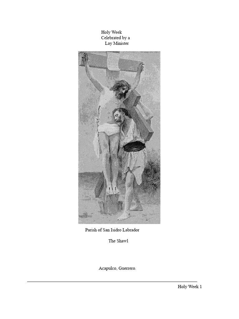 Holy Week Procession Guide | PDF | Eucharist | Jesus
