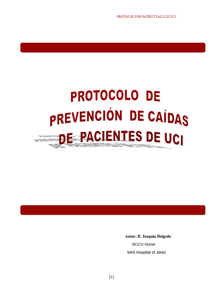 Fall prevention protocol. | PDF | Risk | Intensive Care Unit