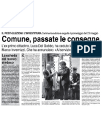 Comune, passate le consegne