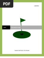 Usiness Plan: Garden Golf Club - Eric Chislett