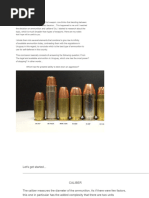Ammunition Size Conversion Guide | PDF | Caliber | Projectile Weapons