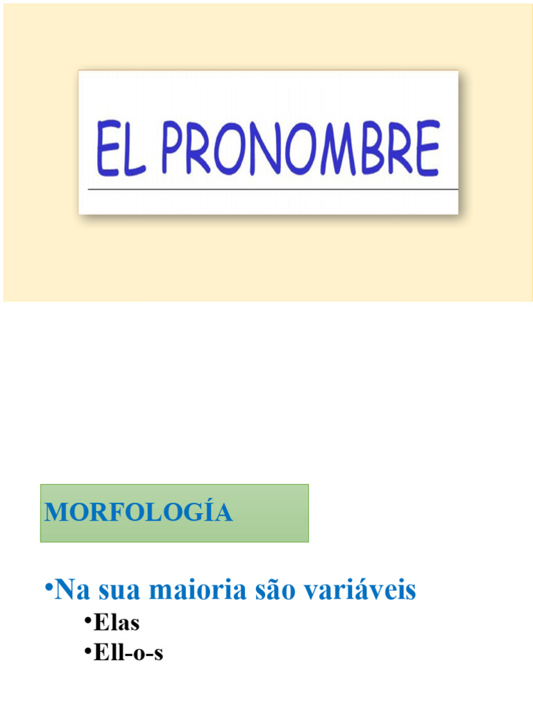 Classificação e Uso dos Pronomes | PDF | Pronome | Gramática