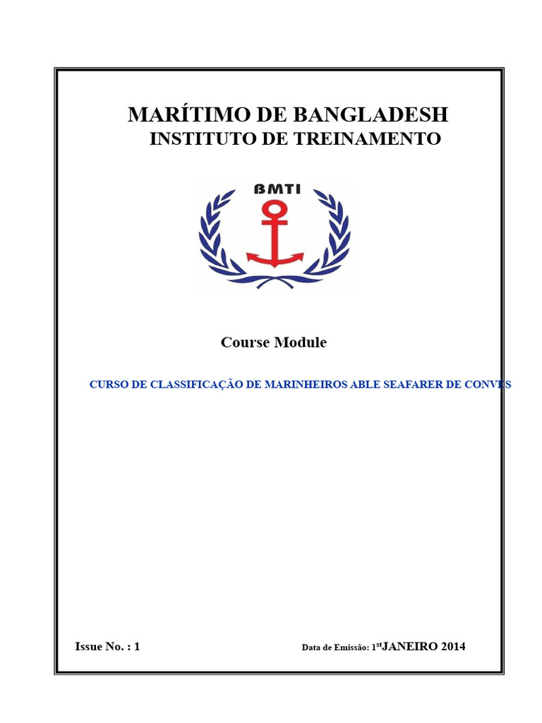 Curso de Marinheiro de Convés STCW | PDF | Navios | Marinheiro