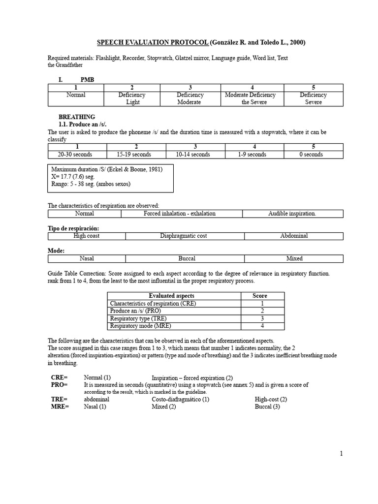 Speech Evaluation Protocol Overview | PDF | Human Voice | Phonetics