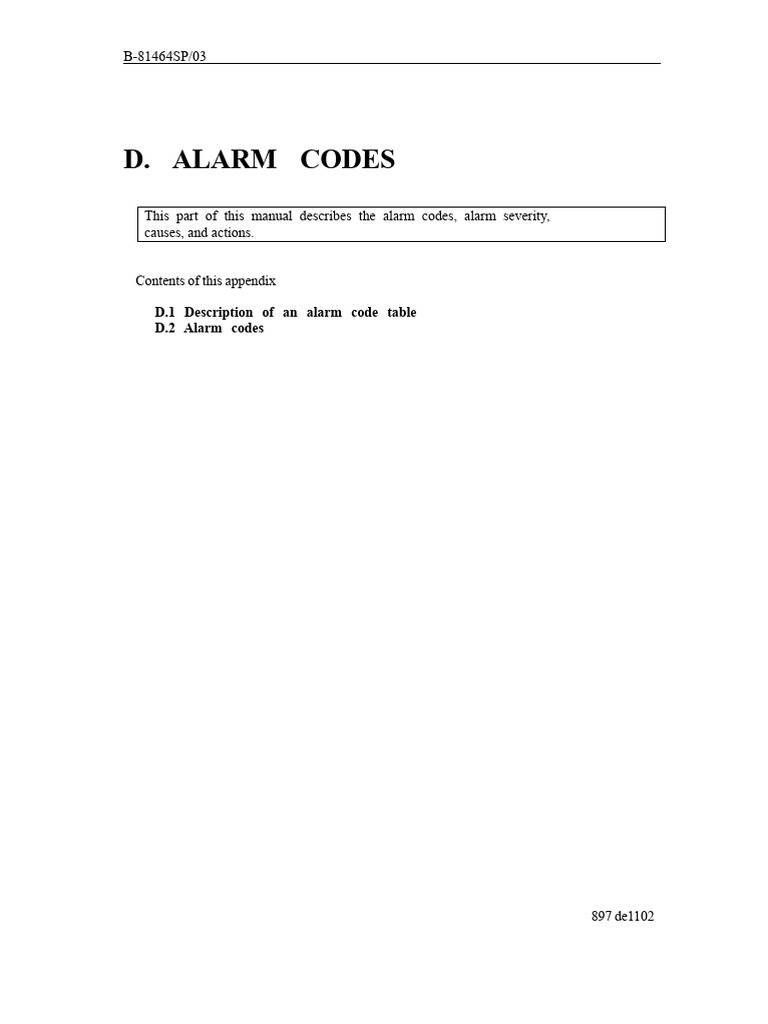 Alarm Codes and Severity Guide | PDF | Amplifier | Power Supply