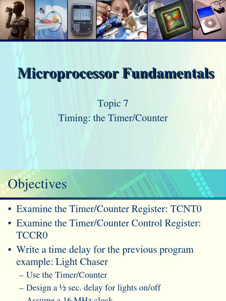 Topic 7 Timing The TimerCounter | PDF | Timer | Electronic Design
