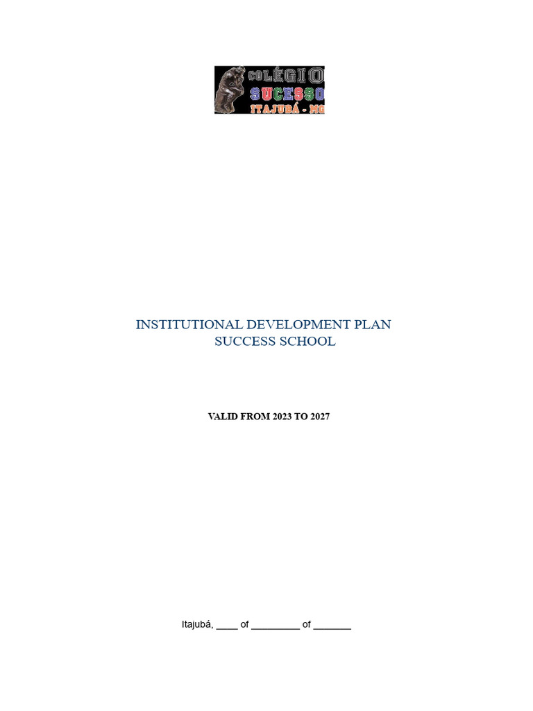 INSTITUTIONAL DEVELOPMENT PLAN (1) | PDF | Pedagogy | Accessibility