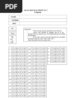 IGCSE Multiple Choice Answer Sheet | PDF | Tests | Standardized Tests