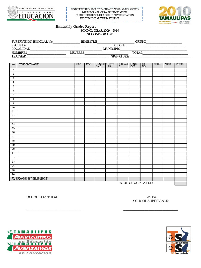 SECOND GRADING FORMAT | PDF