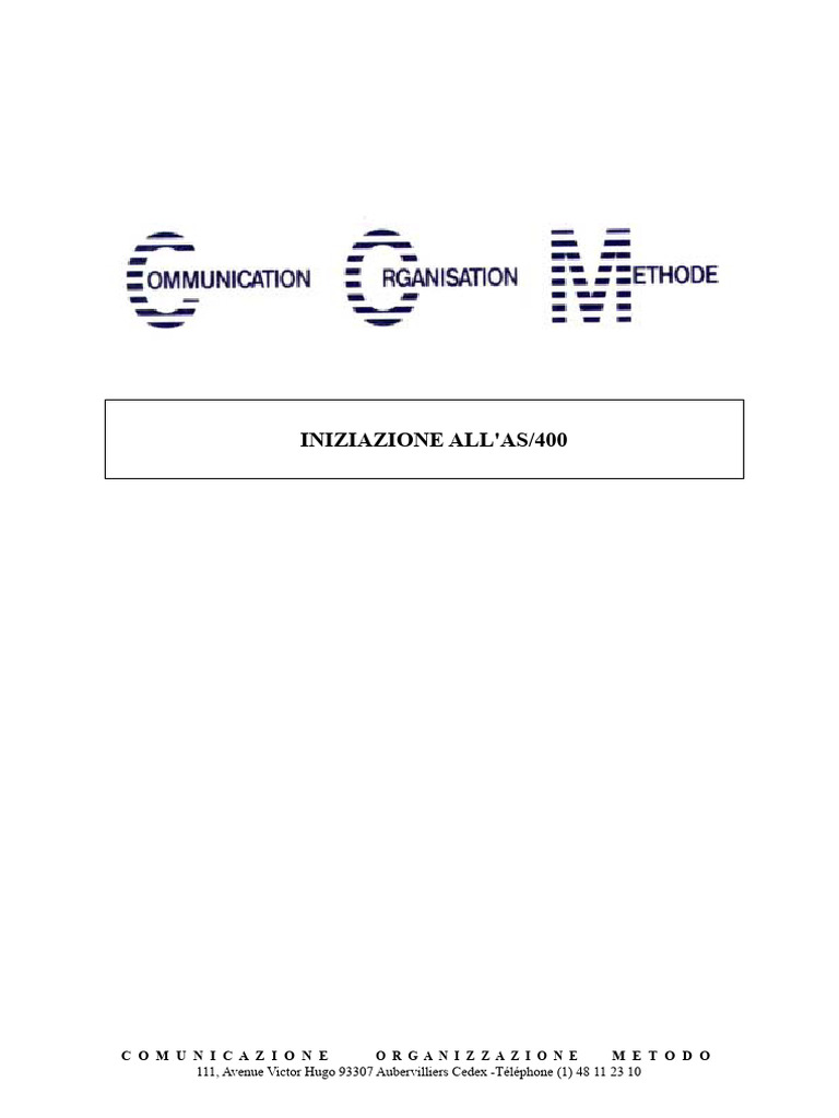 Basi Di Iniziazione AS400 | PDF