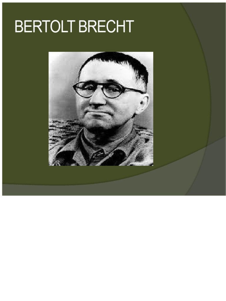 Bertolt Brecht | PDF