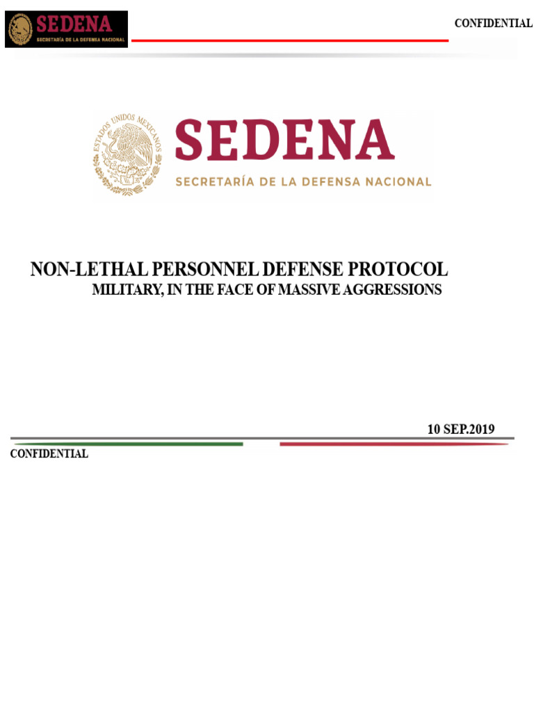Non-Lethal Defense Protocol for Troops | PDF | Use Of Force | Hazards