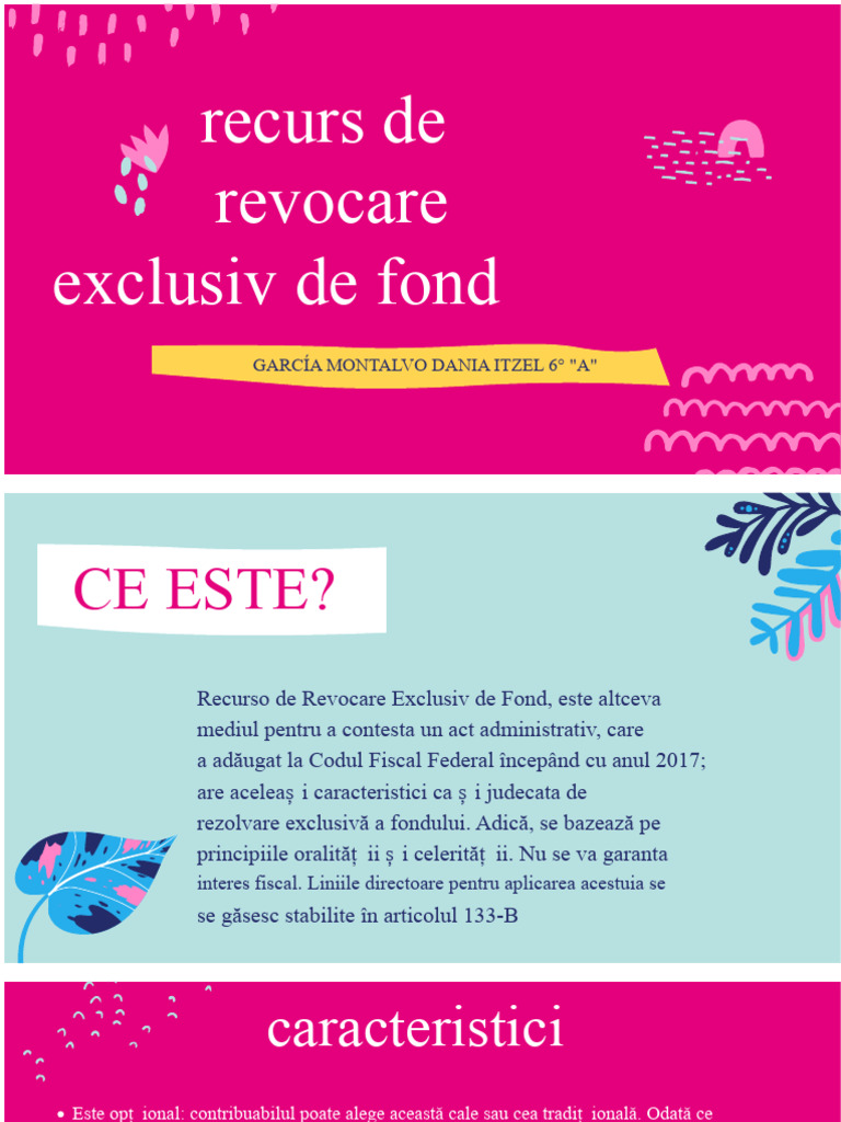 Recurs de Revocare Exclusiv Pentru Fond | PDF