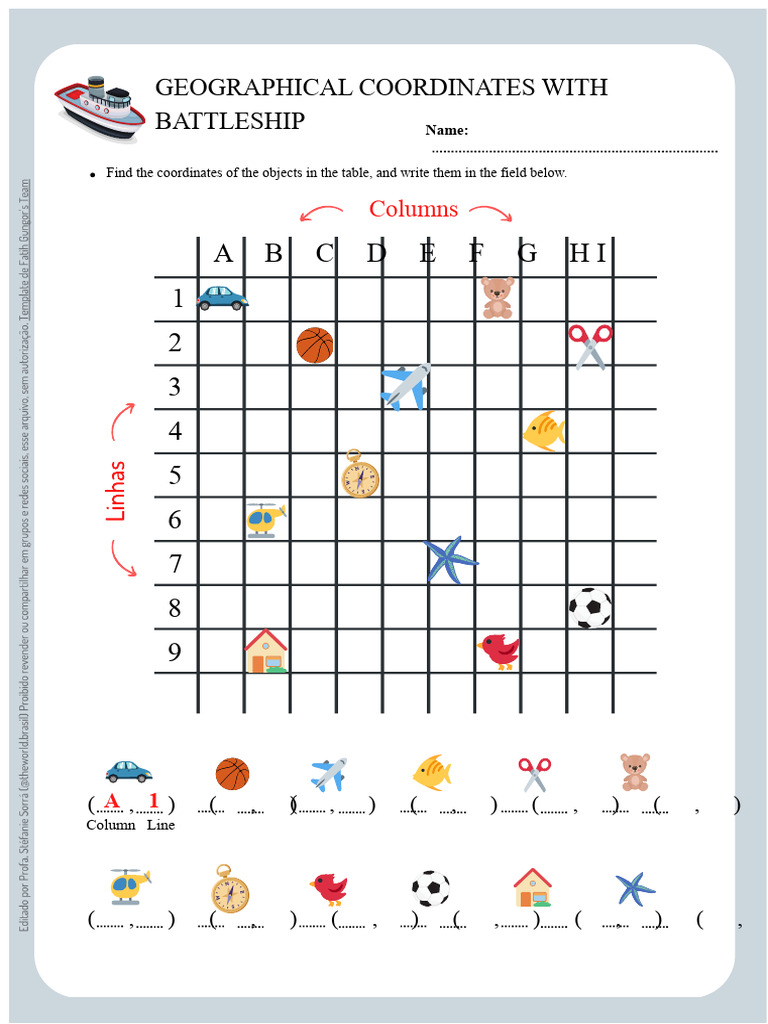 Geographical Coordinates Practice Guide | PDF