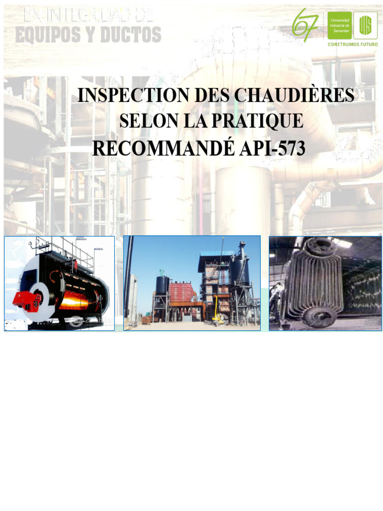 Inspection des chaudières selon API-573 | PDF | Corrosion | Chaudière