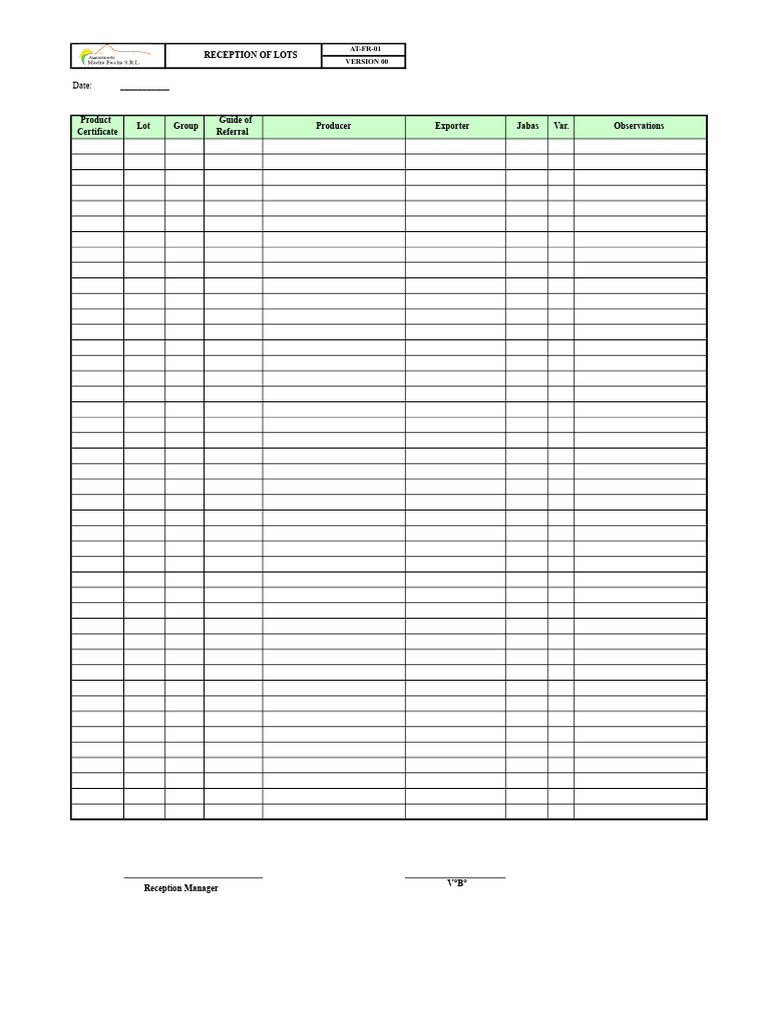 Lot Reception and Shipping Guide | PDF | Supply Chain Management ...