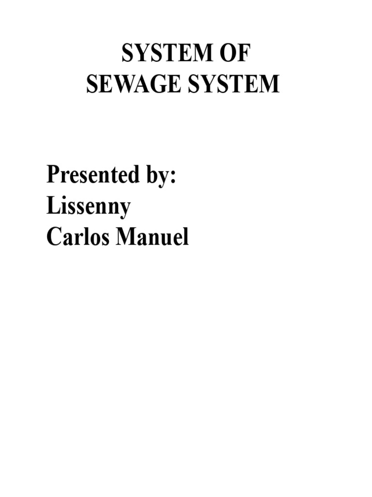 Comprehensive Guide to Sewage Systems | PDF | Sanitary Sewer | Water ...