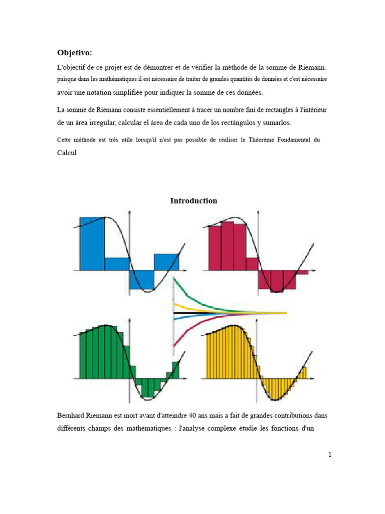Méthode de la somme de Riemann expliquée PDF Zone Somme — free download