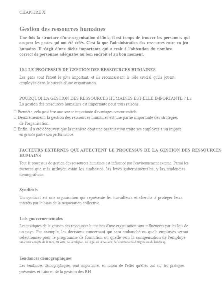Gestion des ressources humaines efficace | PDF | Gestion des ressources ...