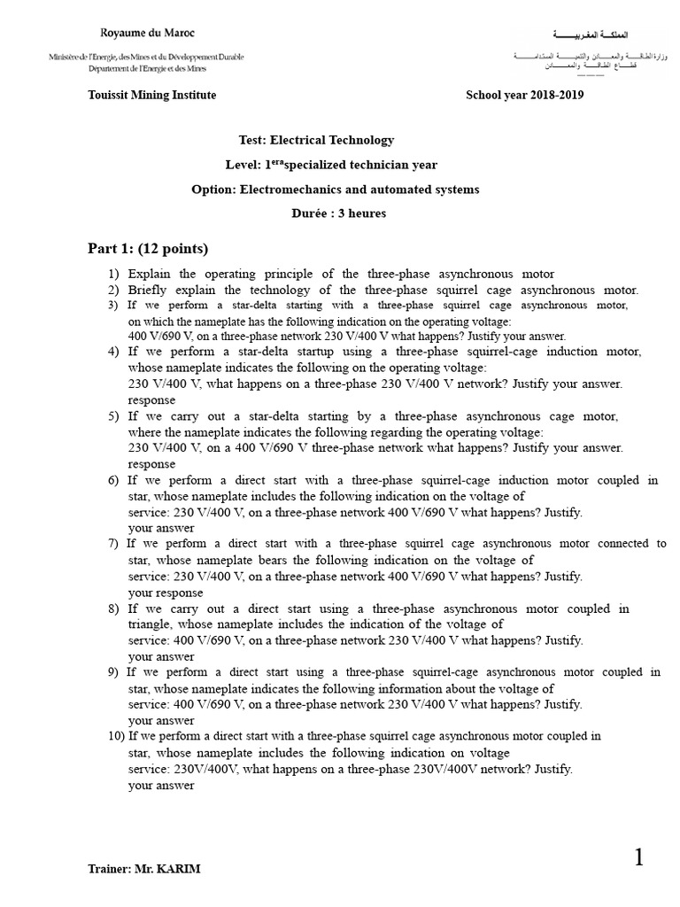 Final Technology Exam | PDF | Fuse (Electrical) | Power Supply
