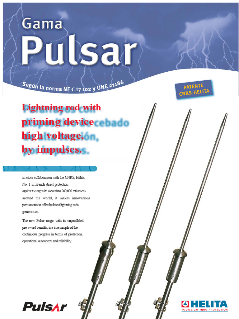 Pulsar Lightning Rods: Advanced Protection | PDF | High Voltage ...