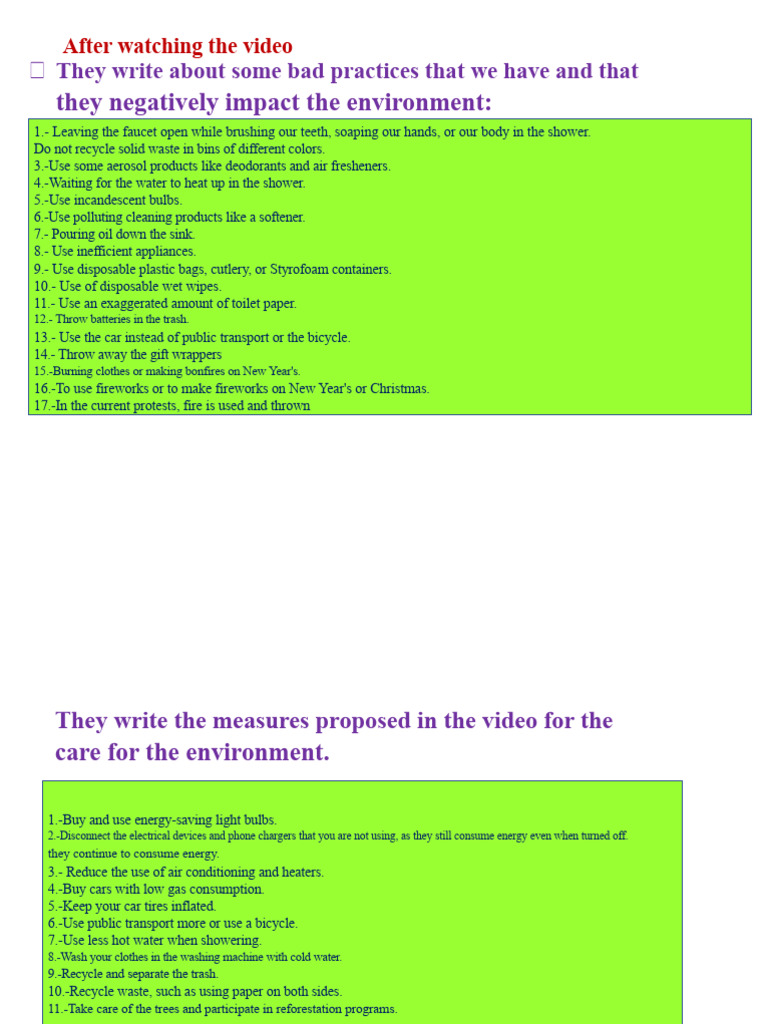 Essential Tips for Environmental Care | PDF | Waste | Energy Conservation