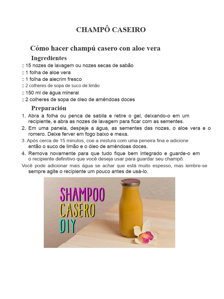 Shampoo Caseiro | PDF