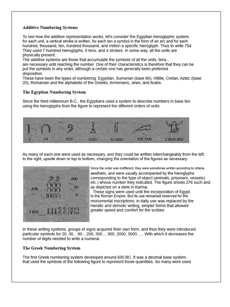 Additive Numbering Systems | PDF | Inca Empire | Numbers