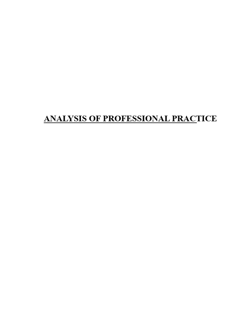 Analyzing Professional Practice in Nursing | PDF | Knowledge | Analysis