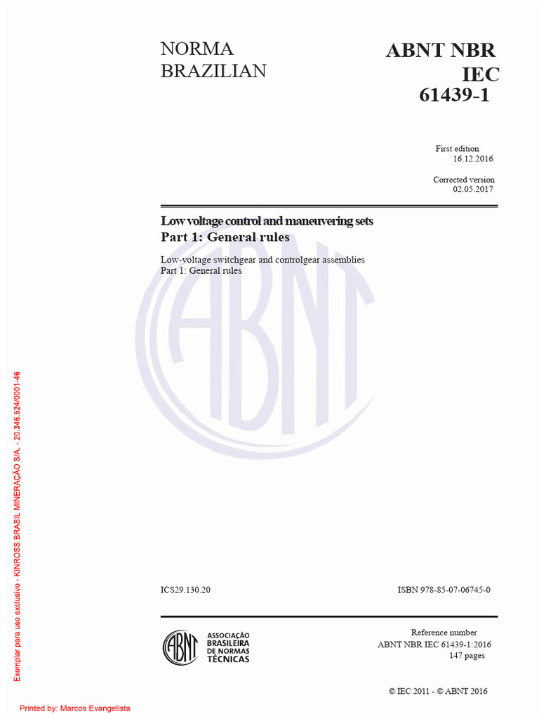 ABNT_NBR_IEC_61439_1_2016_Corrected_Version_2017 | PDF ...