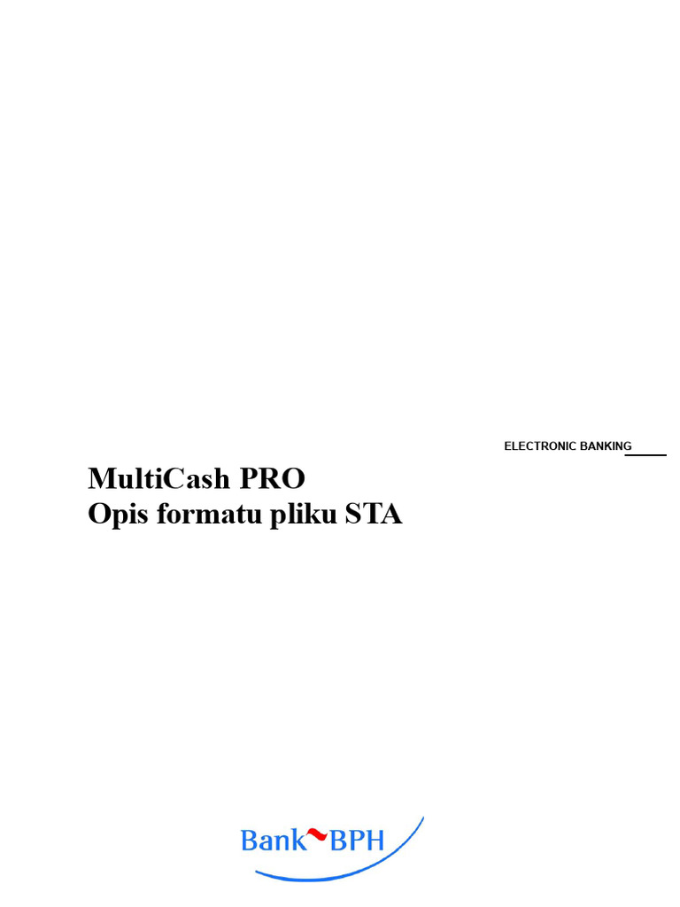 Szczegóły Formatu Mt940 | PDF