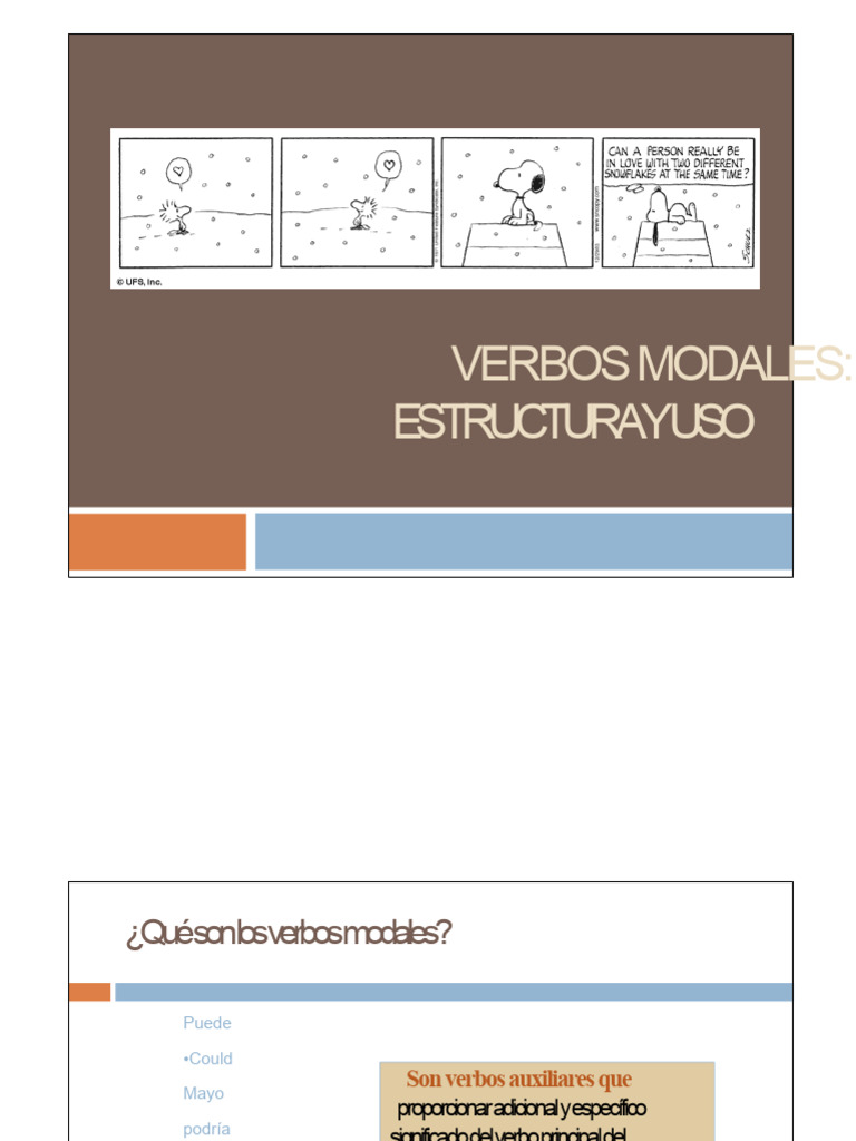 Uso y Estructura de Verbos Modales | PDF | Verbo | Unidades Semánticas
