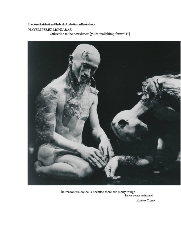 Understanding Butoh Dance's Deterritorialization | PDF