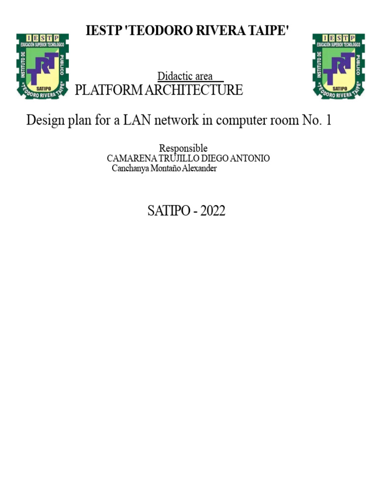 LAN Network Design for IESTP Taipe | PDF | Electrical Connector ...