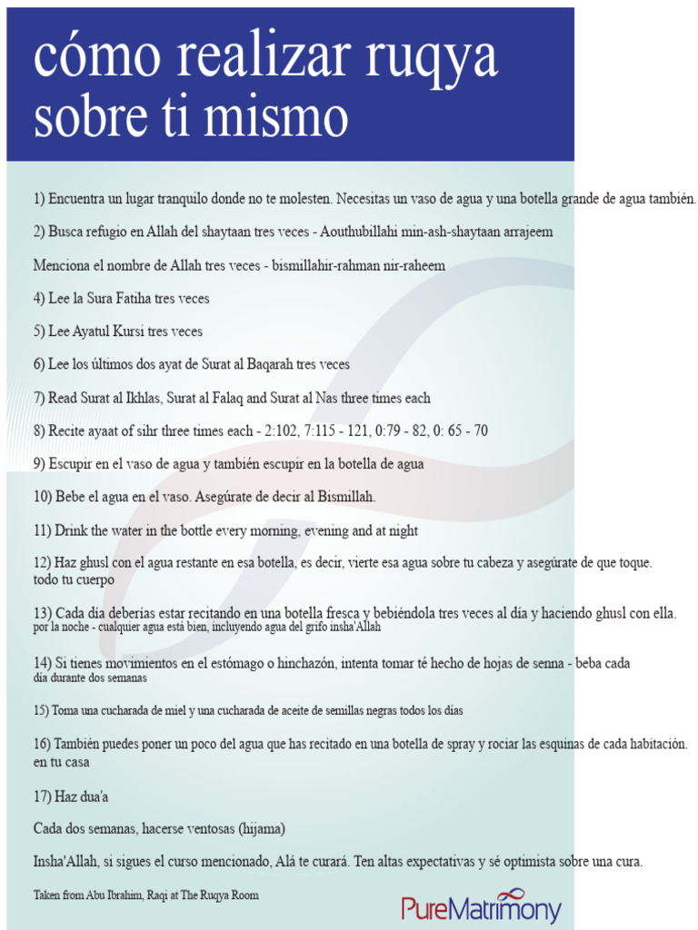 Guía de Ruqya para Autocuración | PDF