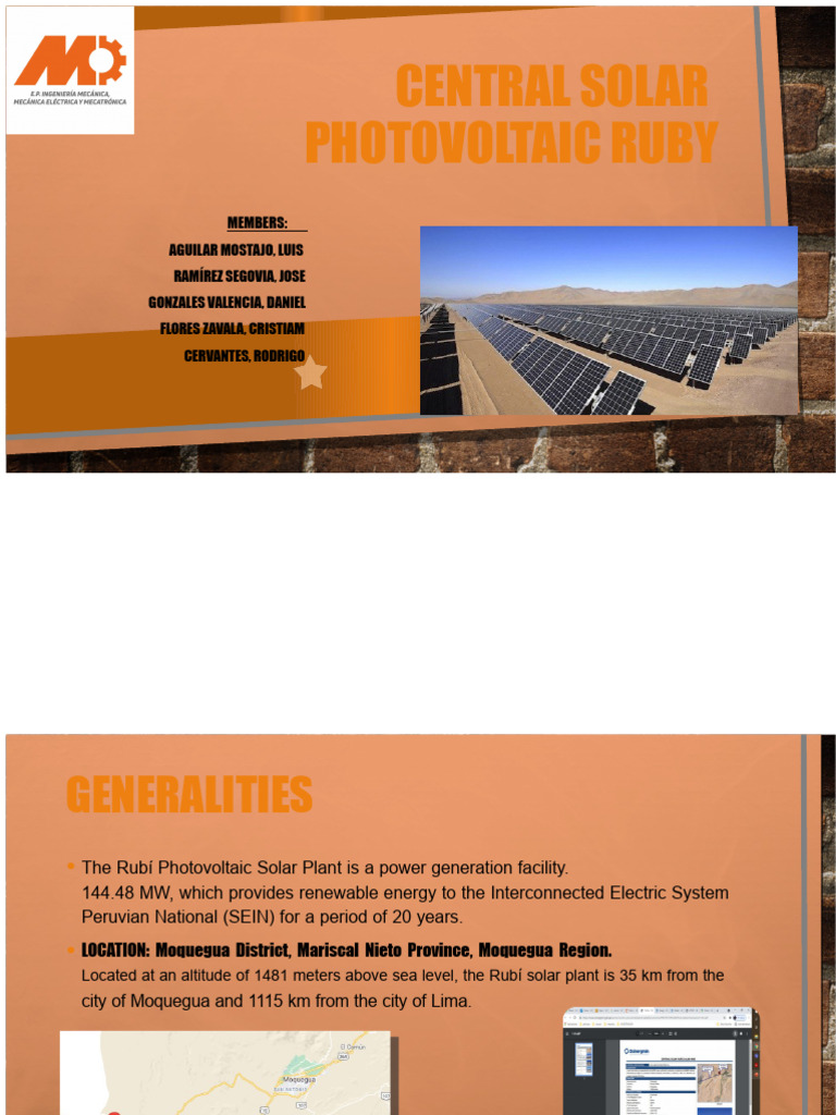 Rubi Photovoltaic Solar Plant | PDF | Solar Power | Electricity Generation
