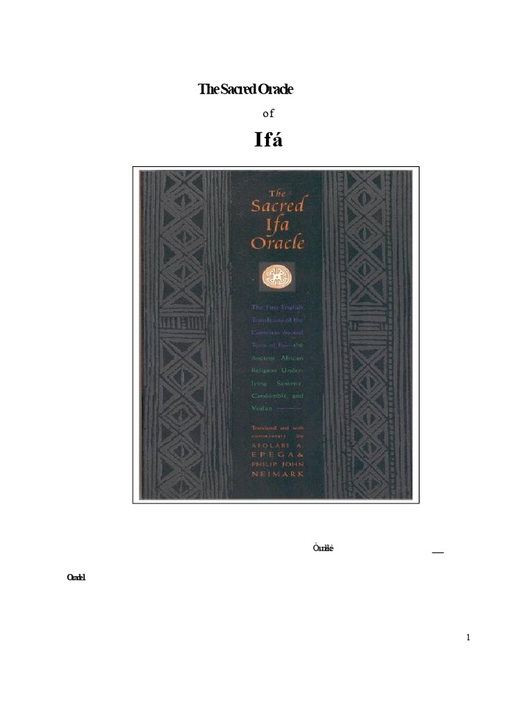 Ifá Oracle Insights: Ejiogbe & Oyekumeji | PDF