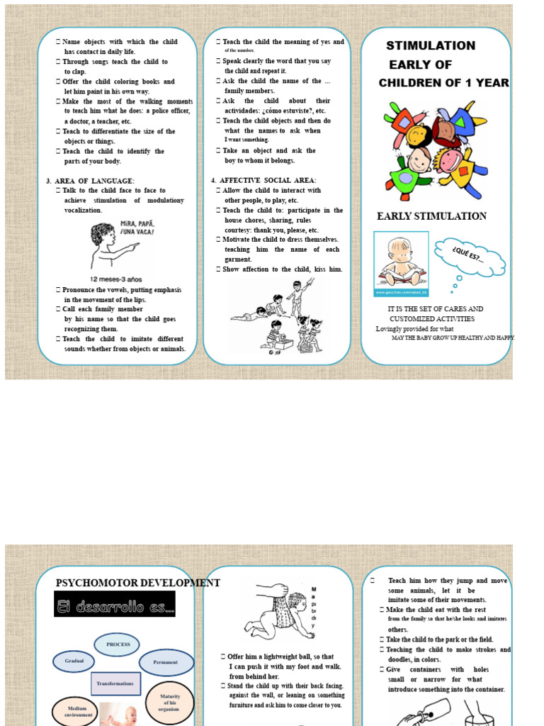 Early Stimulation Techniques for Children | PDF