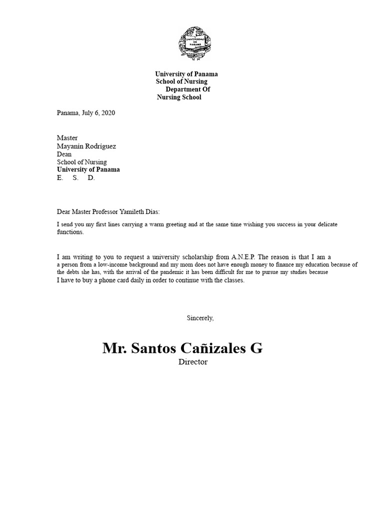 Letter to the Faculty | PDF