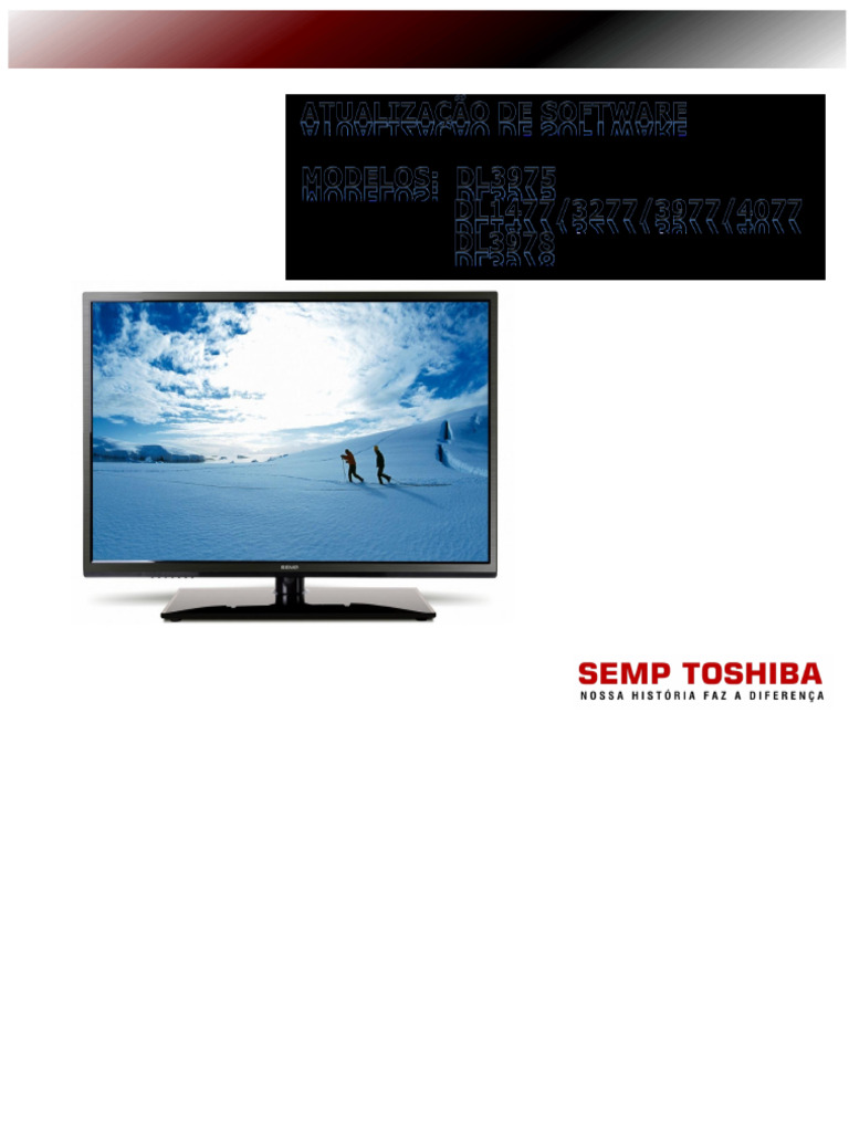 DL Series TV Software Update Guide | PDF | Usb Flash Drive | Remote Control