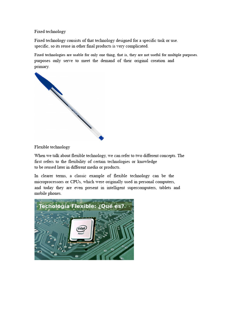 Types of Technology Explained | PDF | Methodology | Clean Technology