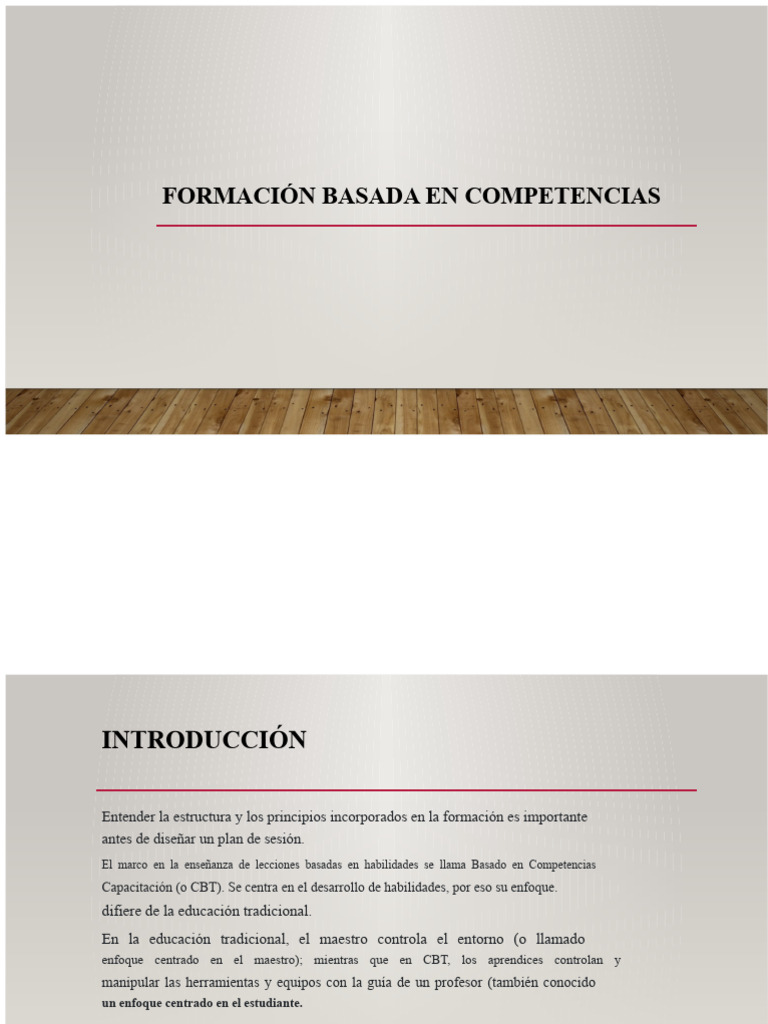Formación Basada en Competencias | PDF | Aprendizaje | Plan de estudios
