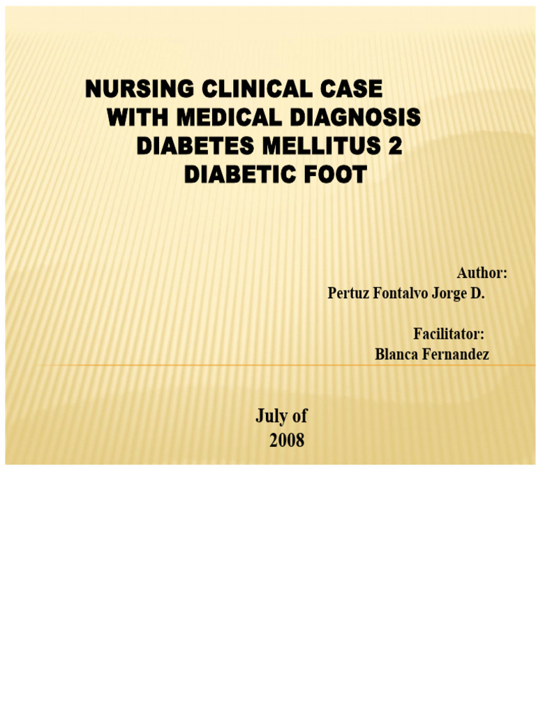 Nursing Care for Diabetic Foot Ulcers | PDF | Diabetes | Pain