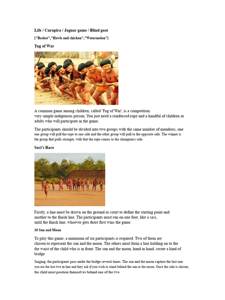 Indigenous Games and Cultural Heritage | PDF | Board Games