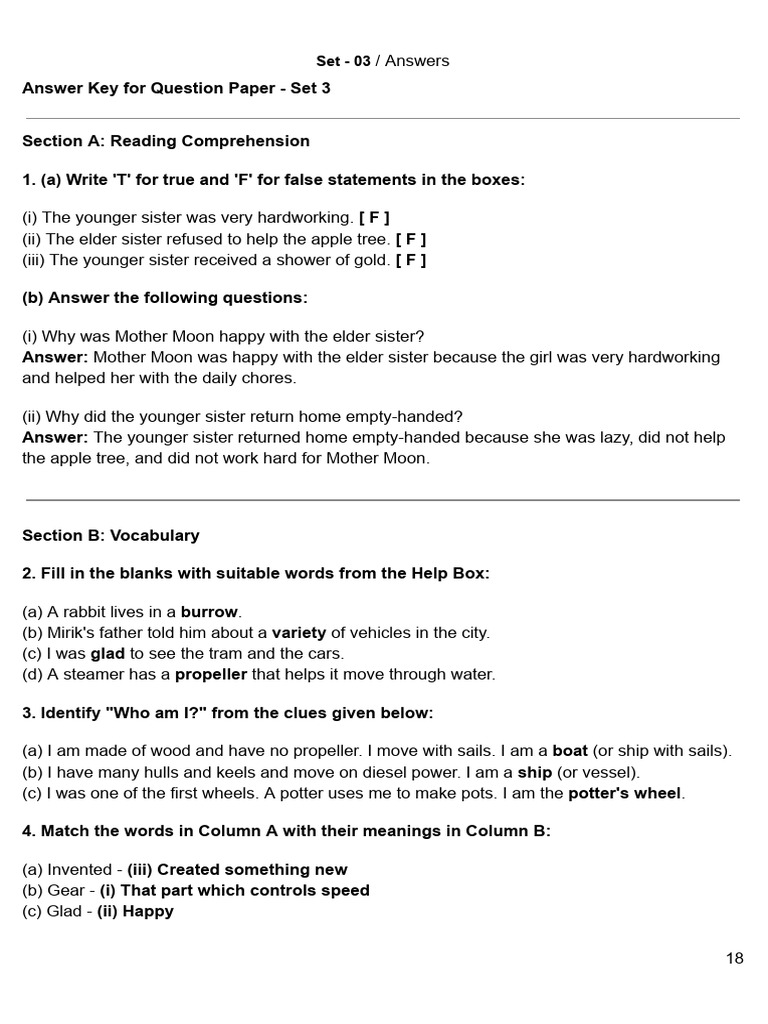 Answer Key for Set 3 Exam | PDF | Watercraft | Ships