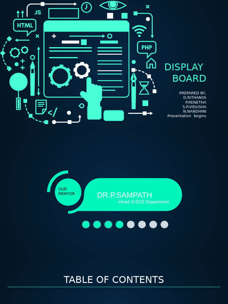 Arduino Display Board Project Guide | PDF | Arduino | Electronics