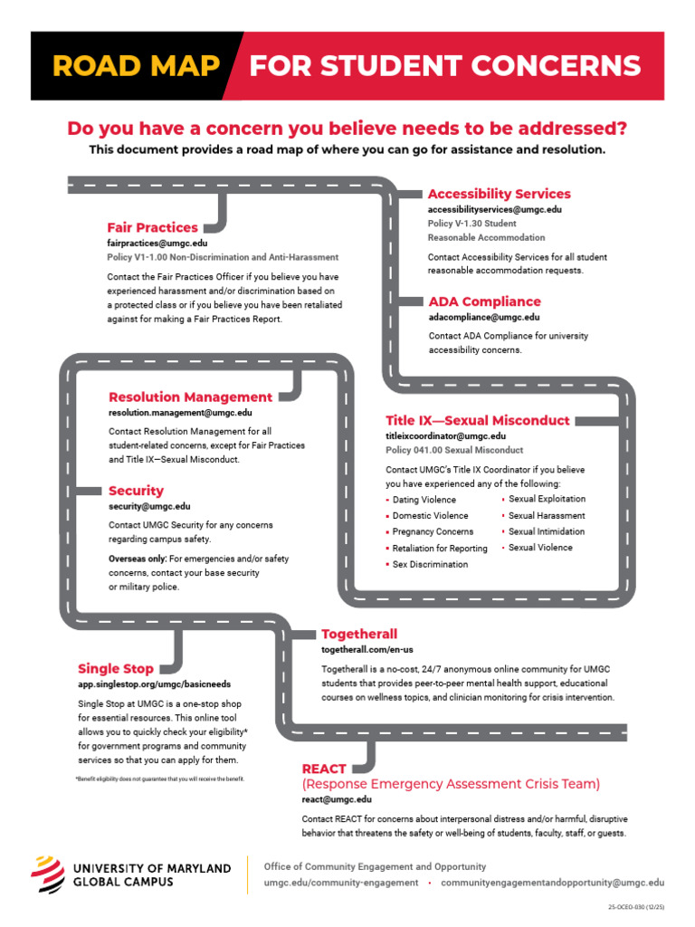 UMGC Student Support Resources Guide | PDF | Title Ix | Violence